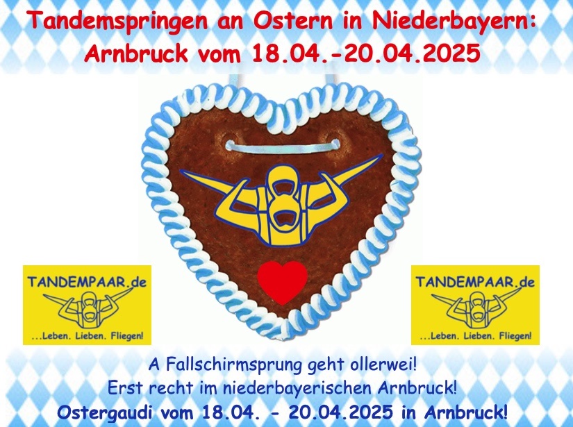 arnbruck Niederbayern fallschirmsprung arnbruck Bayern Fallschirmspringen arnbruck tandemsprung